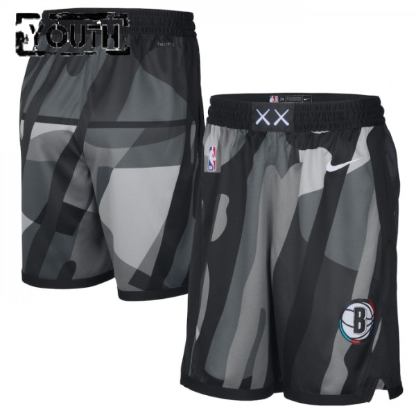 Brooklyn Nets NBA Shorts Nike 2024-25 City Edition Swingman - Kinder